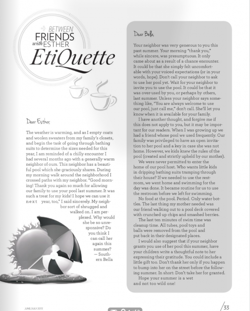 Esher EtiQuette