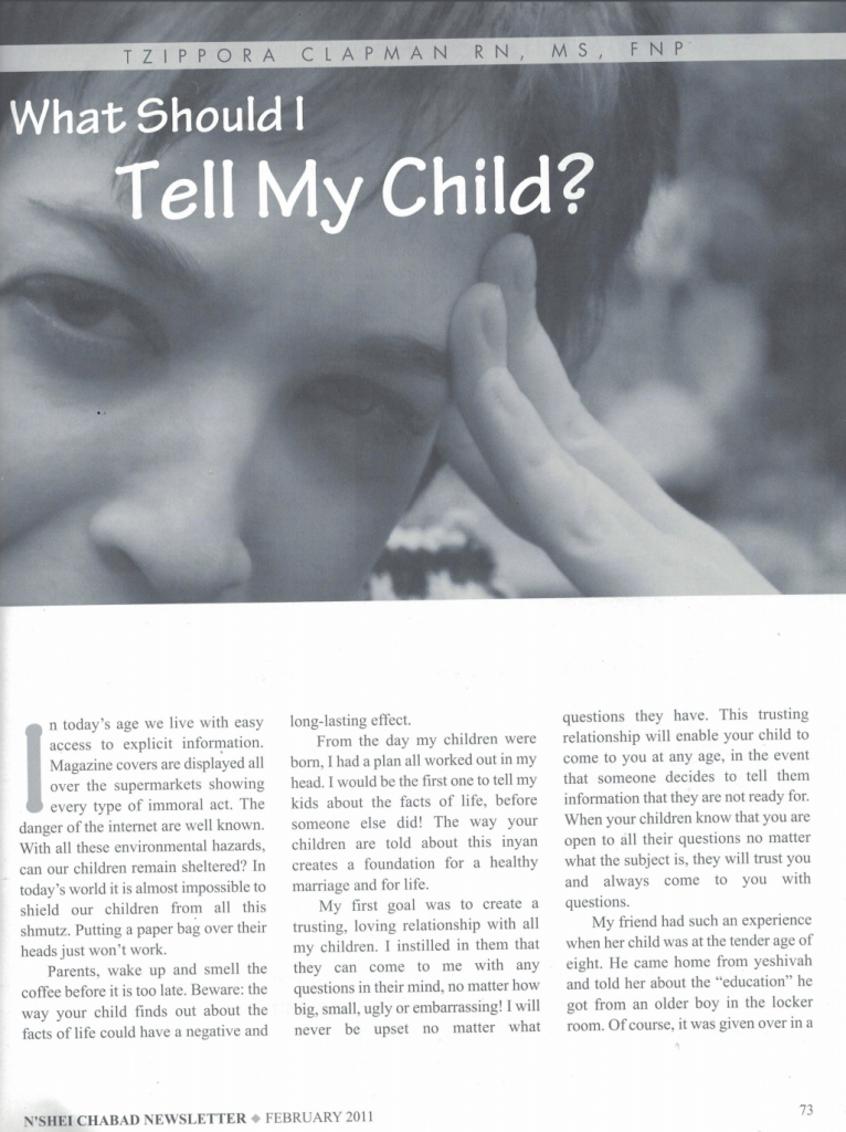 What Should I Tell My Child?
