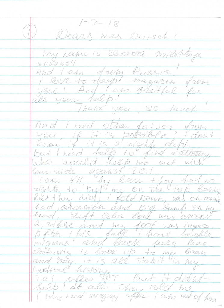 Scanned letter page 1