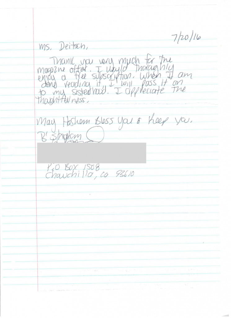 Scanned letter page 1