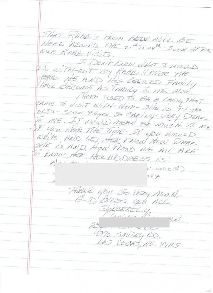 Scanned letter page 2