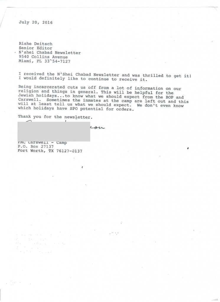 Scanned letter page 1
