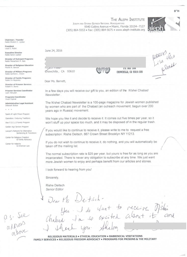 Scanned letter page 1