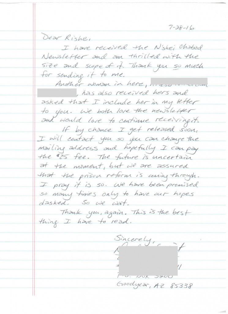 Scanned letter page 1