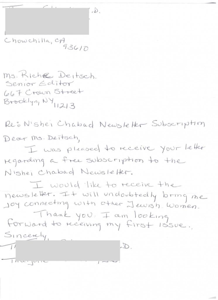Scanned letter page 1