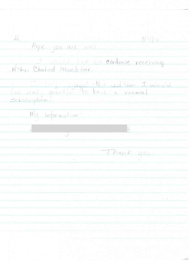 Scanned letter page 1