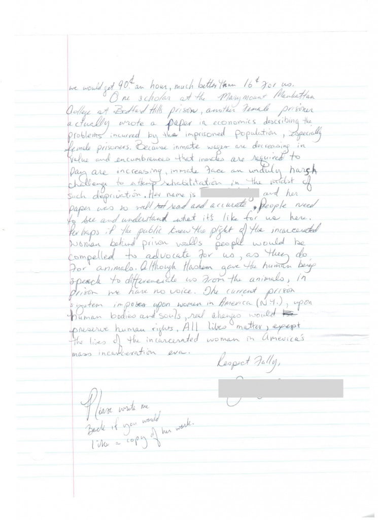 Scanned letter page 2