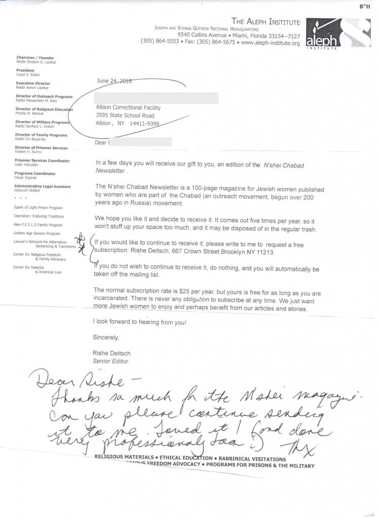 Scanned letter page 1