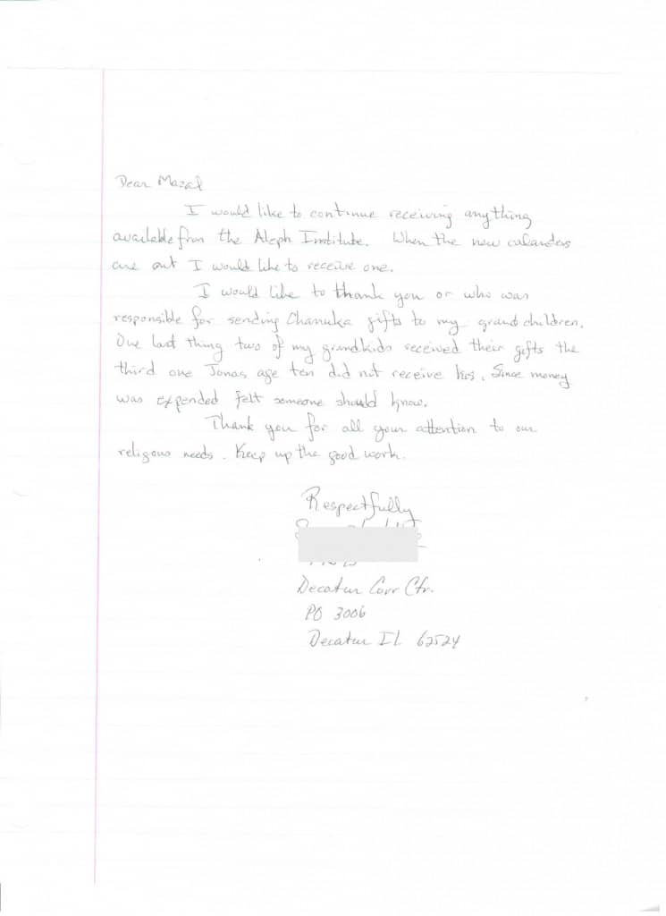 Scanned letter page 1