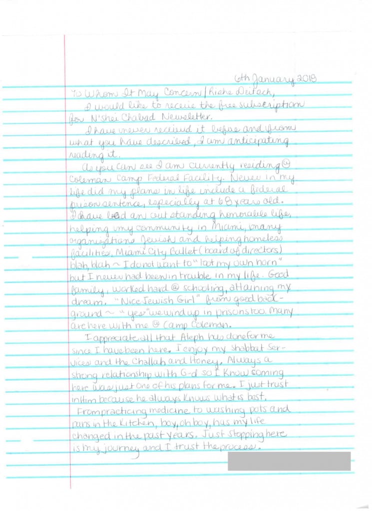 Scanned letter page 1