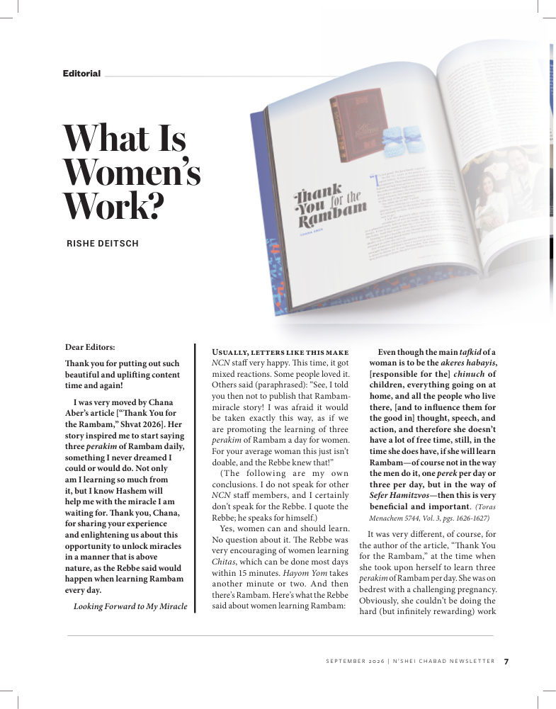 What Is Women's Work?
