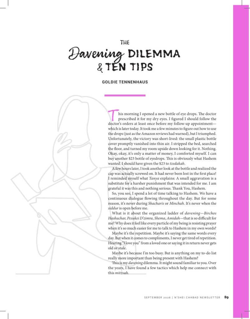 The Davening Dilemma & Ten Tips